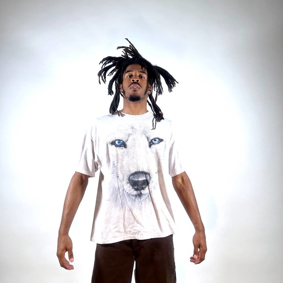 vintage style White Wolf Tee - Picture 1 of 2